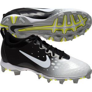 Nike Women's Hyperdiamond 2 Keystone Low Baseball Cleats - Black/White SIZE 9.5